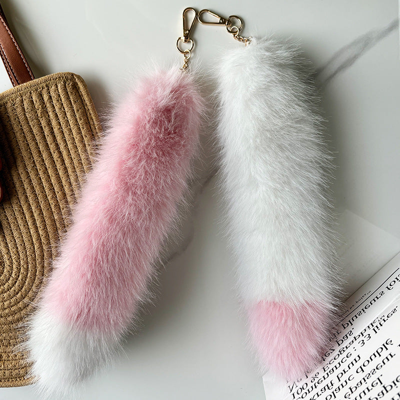 Fluffy Furry Tail Keychain - DippedShop Wholesale - #5203