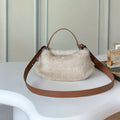 Cute Fluffy Faux Fur Dumpling Crossbody Bag 6W10BBG2389