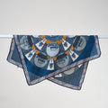 Elegant Floral Square Scarf - DippedShop Wholesale - #9443