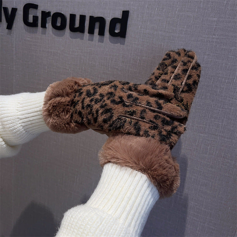 Faux Fur Winter Gloves - DippedShop Wholesale - #1907