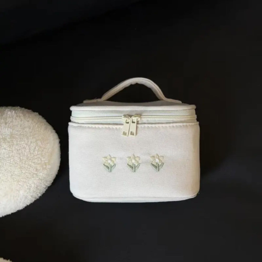 Floral Embroidered Makeup Bag - DippedShop Wholesale - #8611