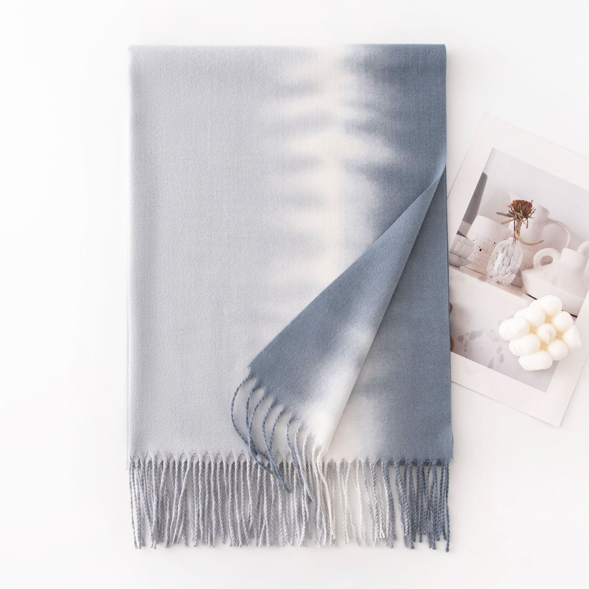 Stylish Ombre Gradient Cashmere Feel Scarf 6W6NSW281