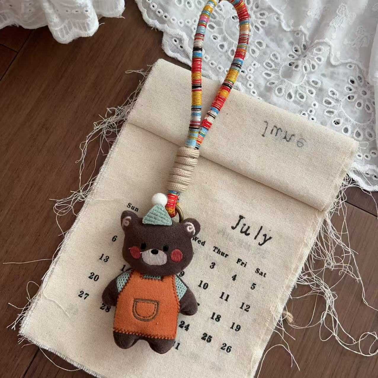 Cute Giraffe Doll Keychain Bag Charm 6W10BBC617