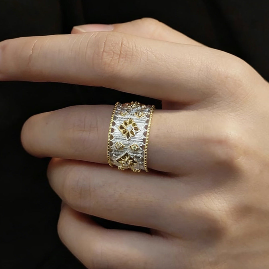 Hollow Lace Floral Ring - DippedShop Wholesale - #1027