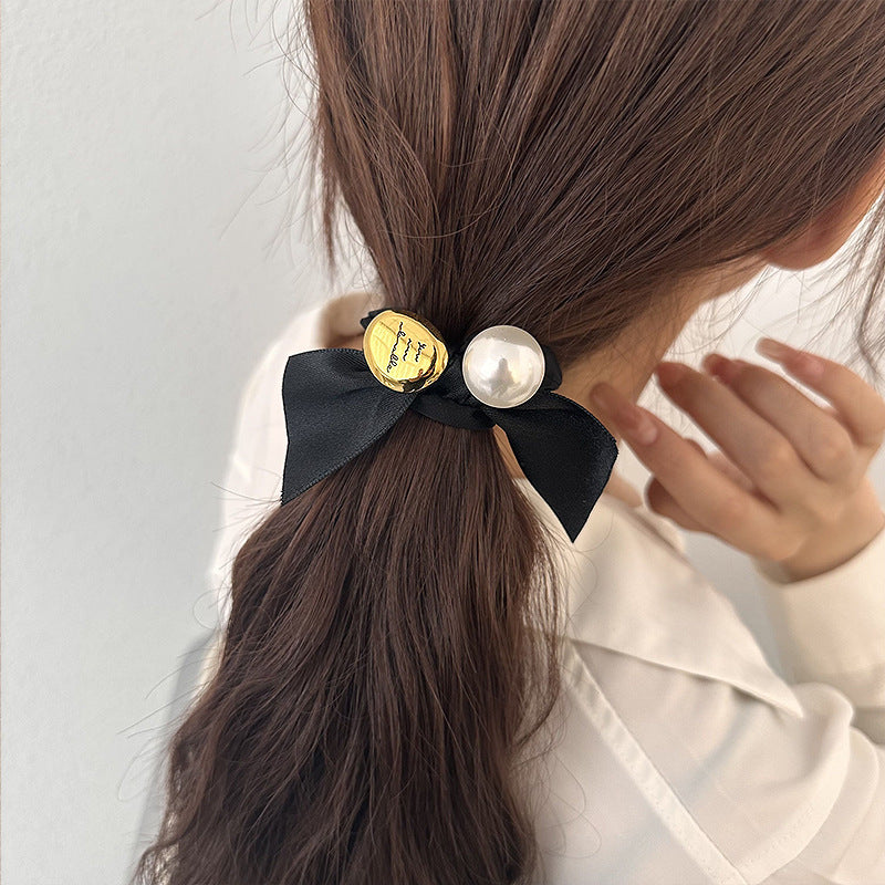 Bow Pearl Hair Tie - DippedShop Wholesale - #0435
