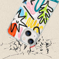 Zebra Print Graffiti Shockproof Protection iPhone Case 6Z13HPC208