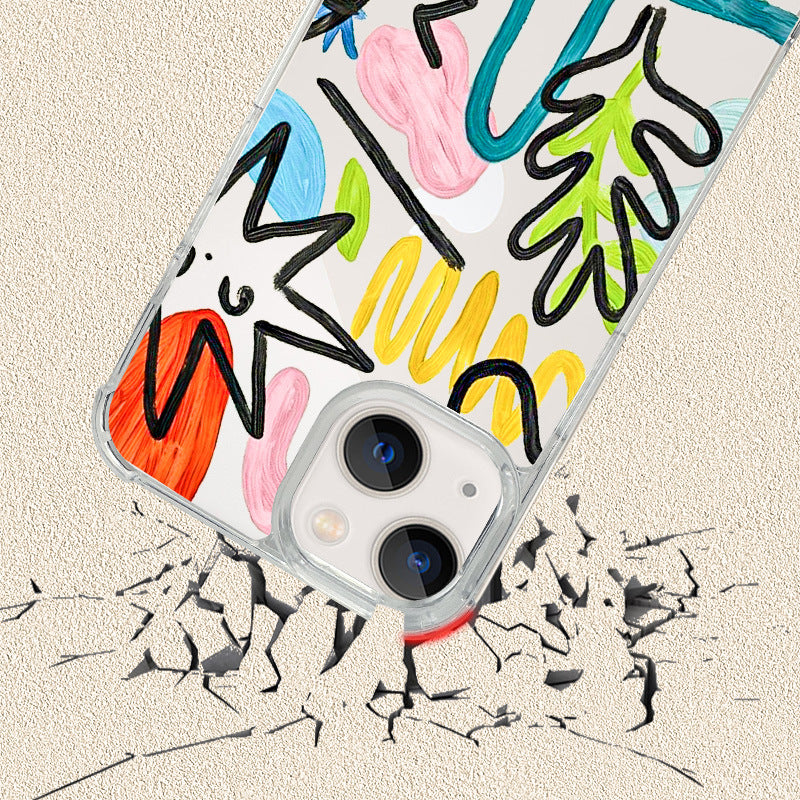 Zebra Print Graffiti Shockproof Protection iPhone Case 6Z13HPC208