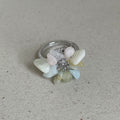 Irregular Crystal Beaded Ring - DippedShop Wholesale - #4627
