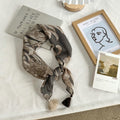 Retro Floral Print Square Silk Scarf MK2BLW6W6NSI78