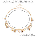 Boho Gold Plated Shell Starfish Waist Chain 8ZA6JBC89T