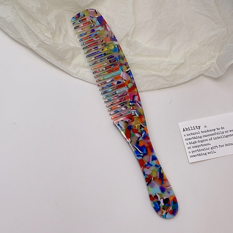 Checkerboard Acetate Anti-Static Hair Combs - DippedShop Wholesale - #9619