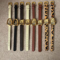 Leopard Quartz Leather Watch - DippedShop Wholesale - #1251