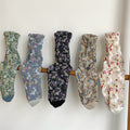 Jacquard Floral Bunny Socks - DippedShop Wholesale - #2355