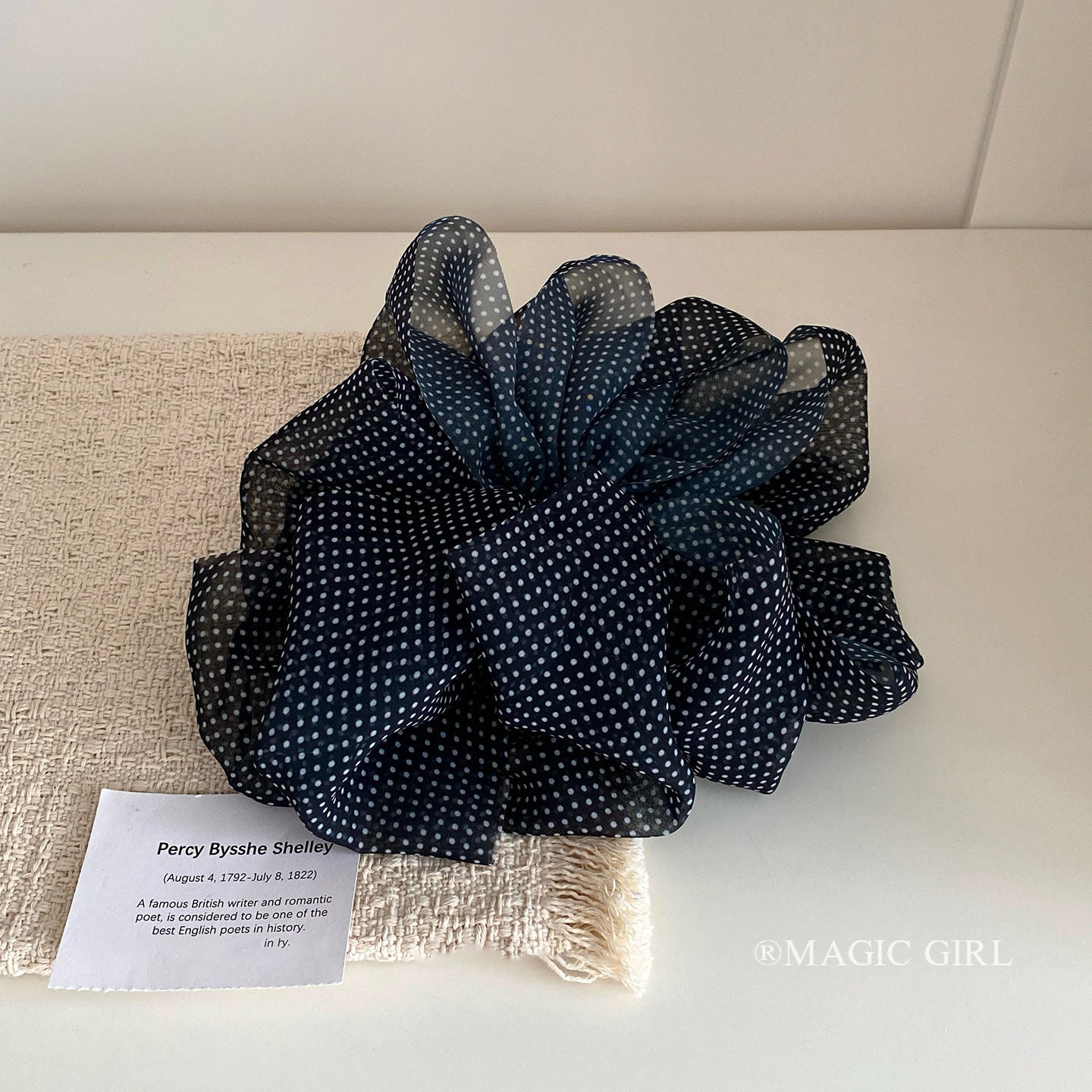 Stylish Polka Dots Banana Hair Clip 8AS6HCP384L