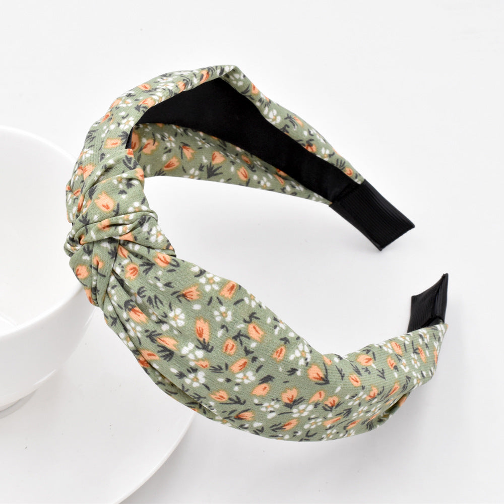 Boho Knotted Floral Headband - DippedShop Wholesale - #8291