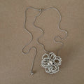 Beaded Flower Pendant Necklace - DippedShop Wholesale - #4579