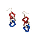 Retro Butterfly Pendant Rhinestones Hook Earring 8ZA6JER194L