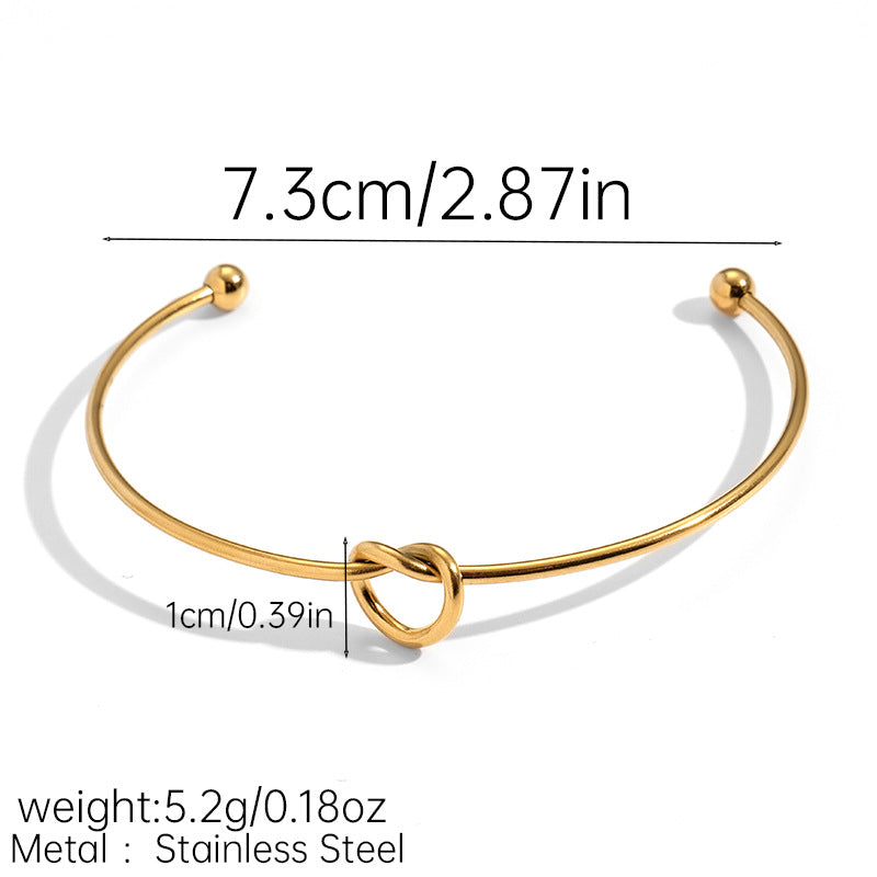 Elegant Gold Plated Knot Open - DippedShop Wholesale - #8899
