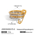 Multi-Layer Rhinestone Stackable Ring - DippedShop Wholesale - #8739