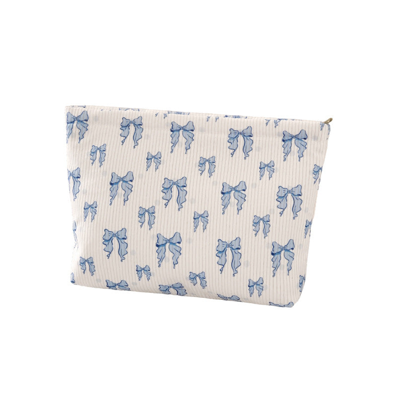 Corduroy Cartoon Cosmetic Bag - DippedShop Wholesale - #2179