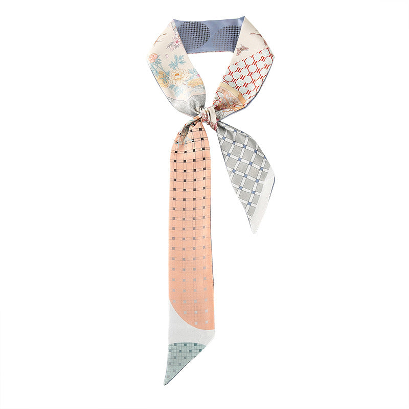 Chic Floral Print Skin Silk Scarf 6W6NSI221