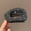 Vintage Polka Dot Fabric Flat Hair Clip 6W6HCP1677