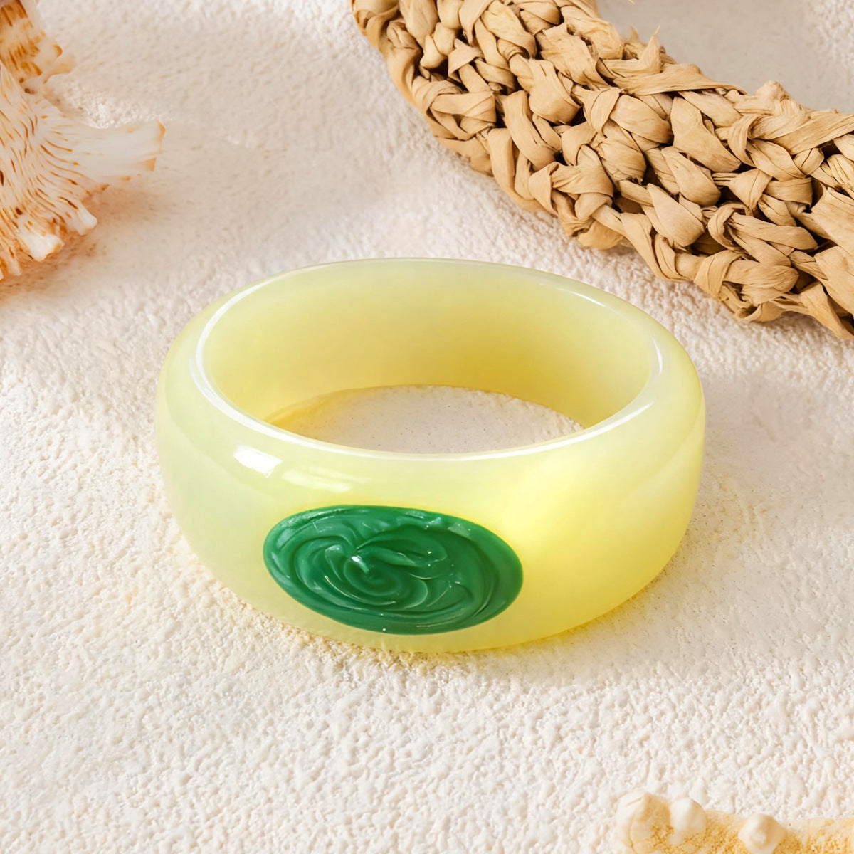 Boho Style Floral Enamel Statement Bracelet 6W6JBR594