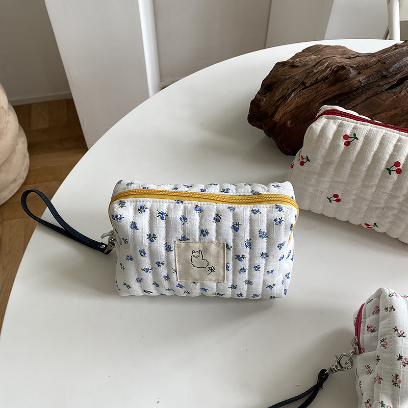 Flower Cherry Cosmetic Bag - DippedShop Wholesale - #5363