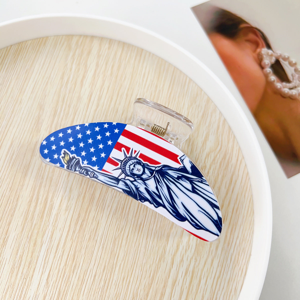 250th Anniversary USA Nonslip Hair Clips 8AS6HCP57T