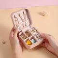 Minimalsit Square Large Capacity Portable Jewelry Case 6W13HSJ113