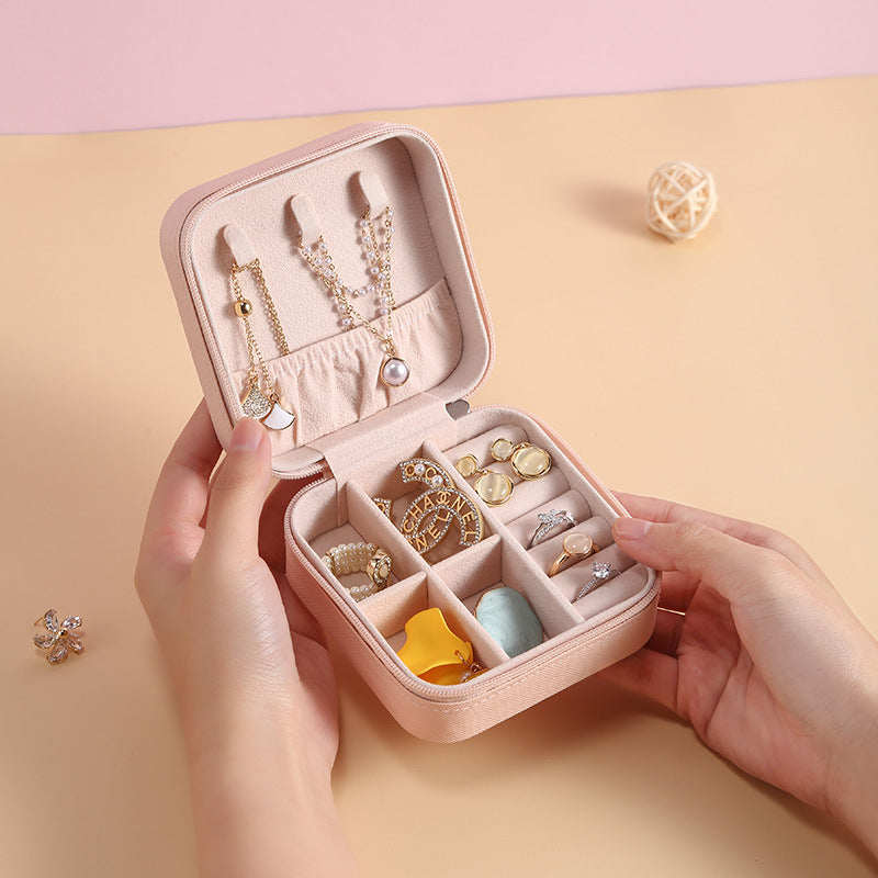 Minimalsit Square Large Capacity Portable Jewelry Case 6W13HSJ113