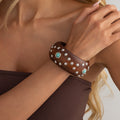 Punk Style Studded Wooden Wide - DippedShop Wholesale - #7347