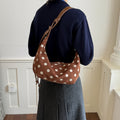 Trendy Crescent Polka Dot Commuter Tote Bag 6W10BBG2472