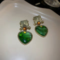 Vintage Cubic Zircon Geometric Stud Earrings 6W6JER819
