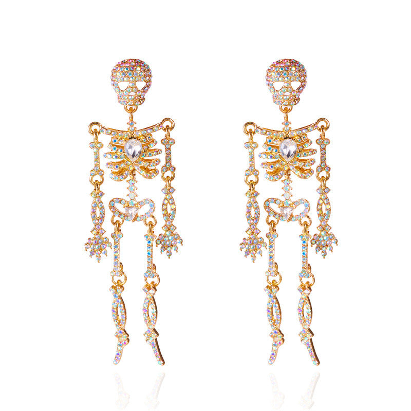 Skull Drop Earrings - DippedShop Wholesale - #1891