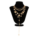 Multi-Layer Gold Shell Necklace - DippedShop Wholesale - #5299