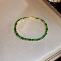 Elegant Rhinestones Floral Chain Bracelet 6W6JBR727