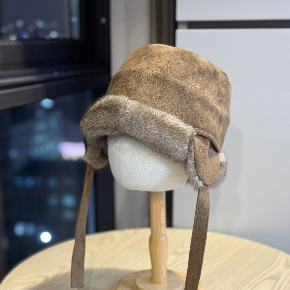 Faux Fur Earflap Aviator Cap - DippedShop Wholesale - #9219