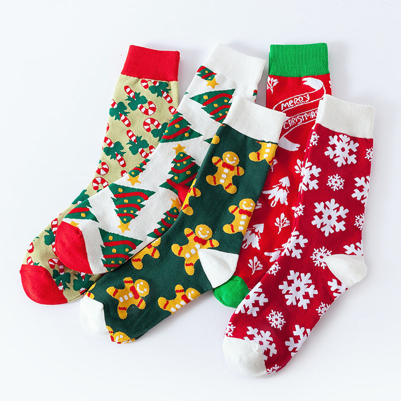 Classic Christmas Printed Crew Socks 6W8FSO910