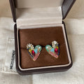 Heart Stud Earrings - DippedShop Wholesale - #4739