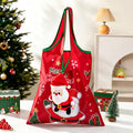 Christmas Snowman Print Lightweight Storage Bag 6W10BOB1342