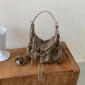 Vintage Drawstring Multiple Pocket Shoulder - DippedShop Wholesale - #1875