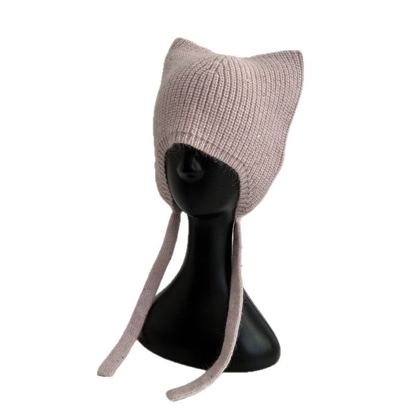Cat Ear Sequin Beanie - DippedShop Wholesale - #3107