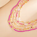 Boho Multi -Layered Stretchy Beaded Waist Chain 8ZA6JBC81L