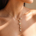 Elegant Gold Plated Rhinestones Sunflower Pendant Necklace 6W6JNC630