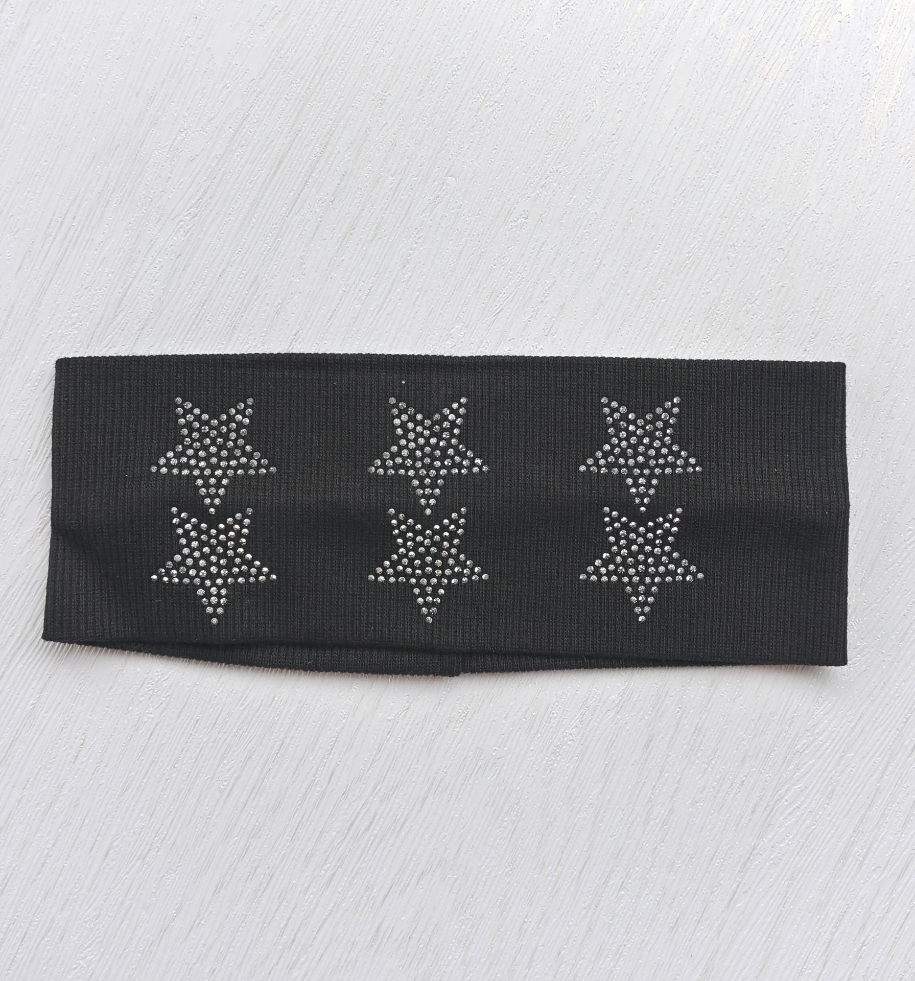 Punk Style Star Zirconia Wide Headband MK2BW6W6HBD82