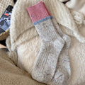 Winter Striped Color Contrast Warm Slouchy Socks 6W8FSO703