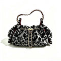 Elegant Soft Plush Leopard Print Shoudler Bag 6W10BBG2364
