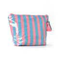 PVC Glossy Striped Waterproof Cosmetic Bag MK2BLW6C5CO09