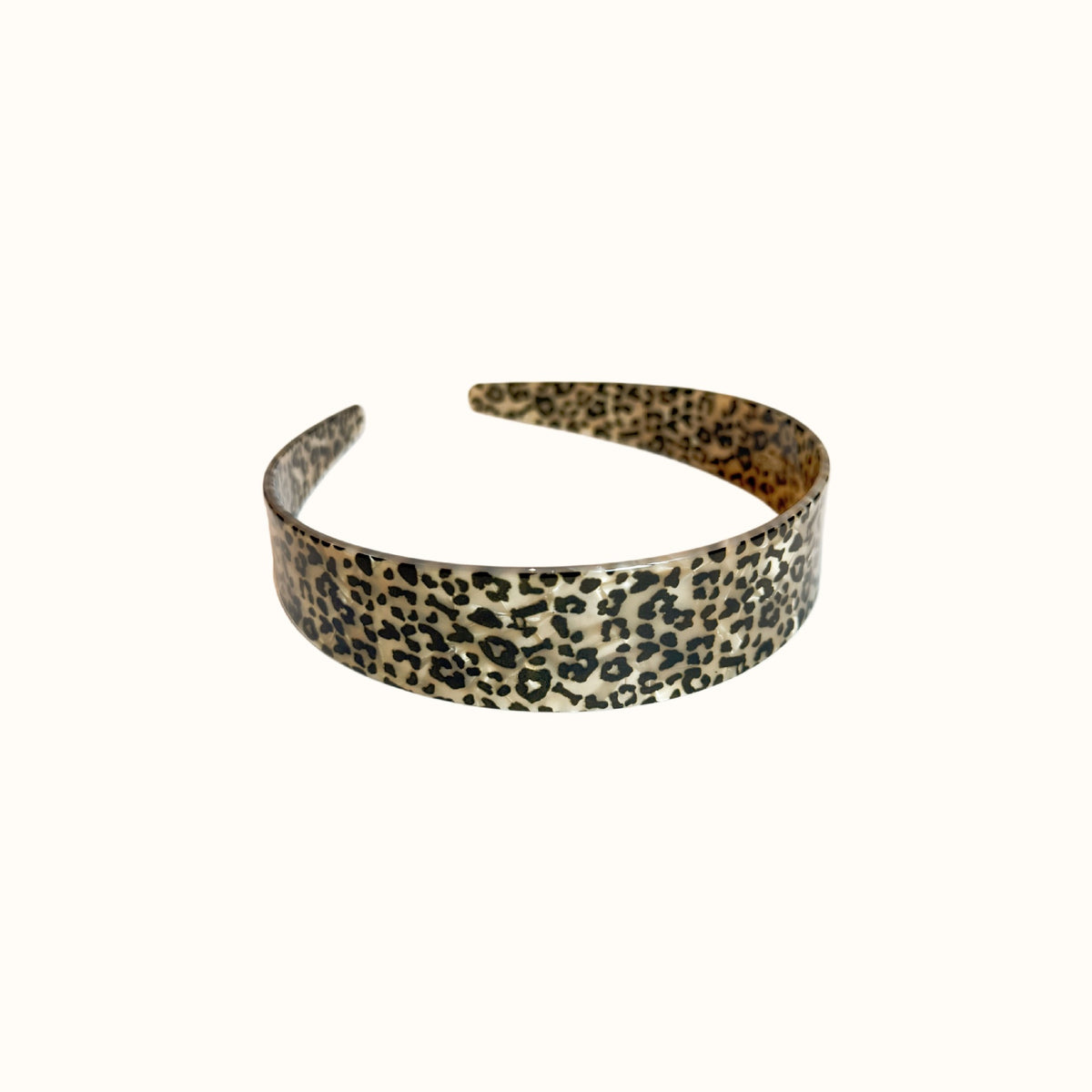 Vintage Leopard Print Acrylic Wide Headband 6W6HBD402